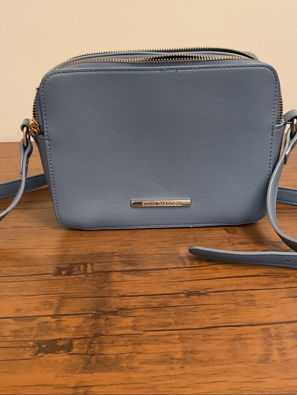Steve Madden Powder Blue Faux Leather Crossbody